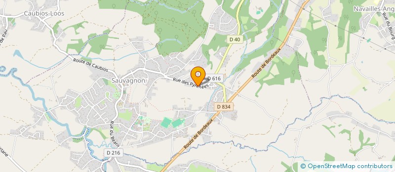 localisation de l'entreprise BAT'INNOV  SAUVAGNON