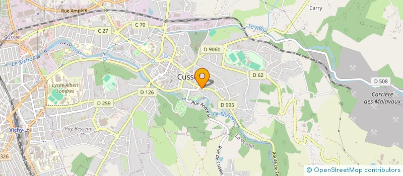 localisation de l'entreprise BAT'INOV à CUSSET