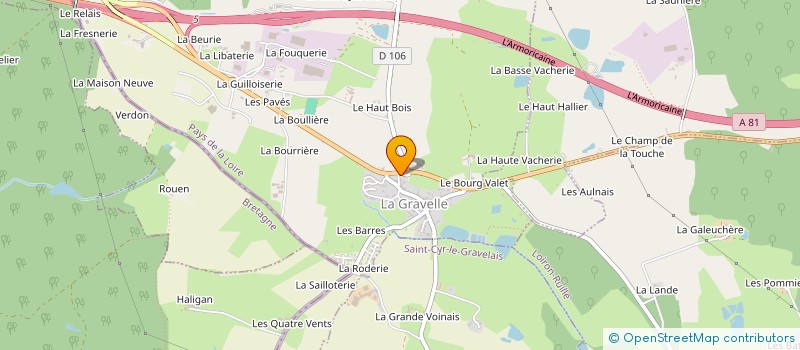 localisation de l'entreprise BAT'INOV  LA GRAVELLE