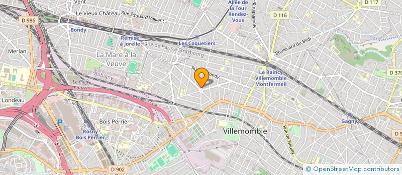 localisation de l'entreprise BAT-ISLO-3 à VILLEMOMBLE