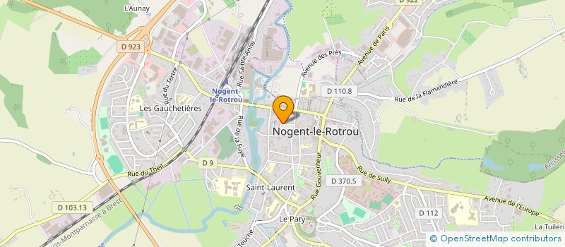 localisation de l'entreprise BAT'ISO SERVICE à NOGENT LE ROTROU