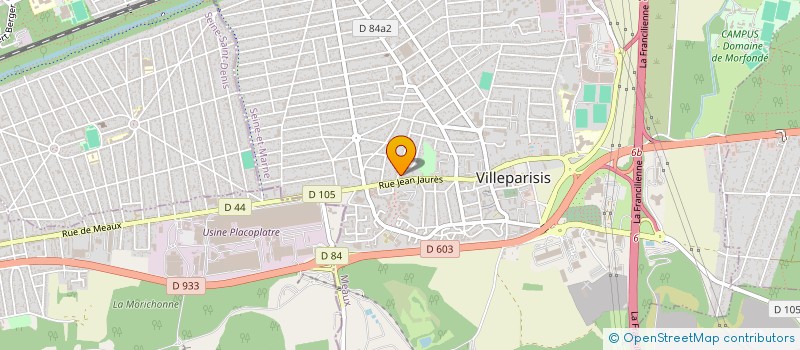 localisation de l'entreprise BAT-ISOL RENOV à VILLEPARISIS