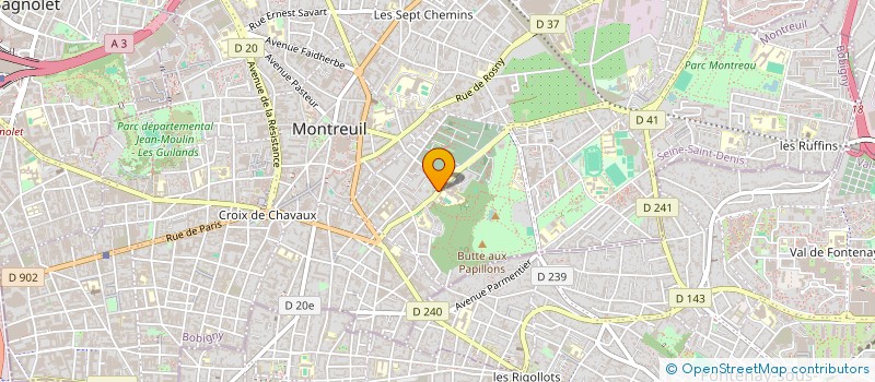 localisation de l'entreprise BAT.LUC à MONTREUIL