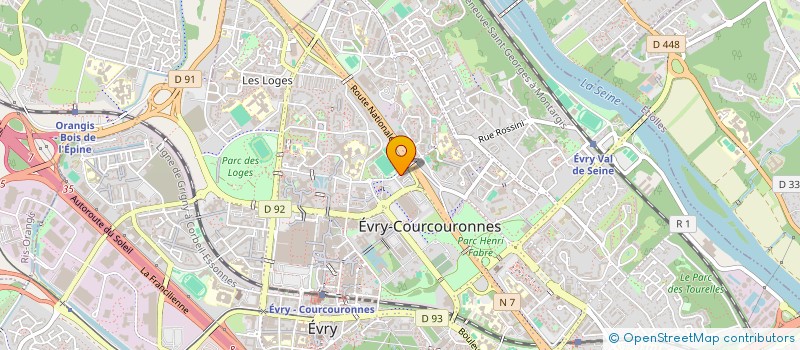 localisation de l'entreprise BAT M SERVICES à EVRY-COURCOURONNES