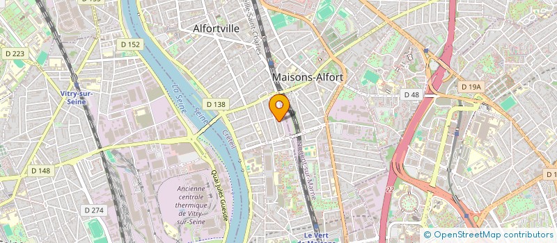 localisation de l'entreprise BAT MACONNERIE à ALFORTVILLE