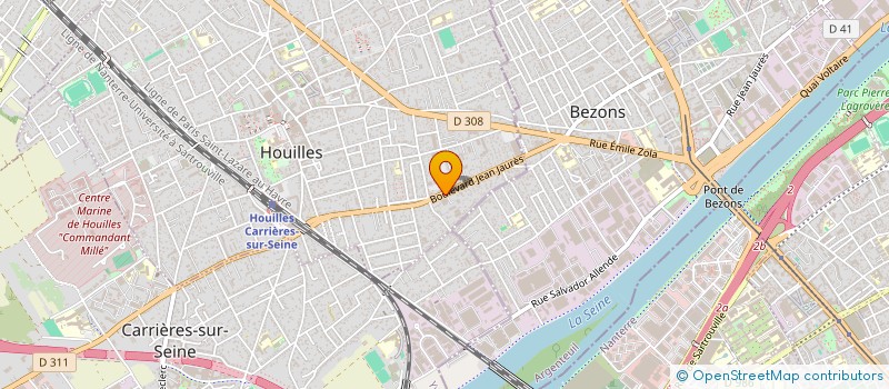 localisation de l'entreprise BAT MAINTENANCE  HOUILLES