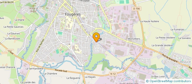 localisation de l'entreprise BAT-MAN  FOUGERES