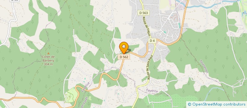 localisation de l'entreprise BAT&MAT  FAYENCE