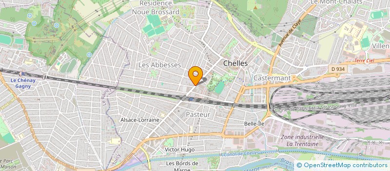 localisation de l'entreprise BAT MODERNA  CHELLES