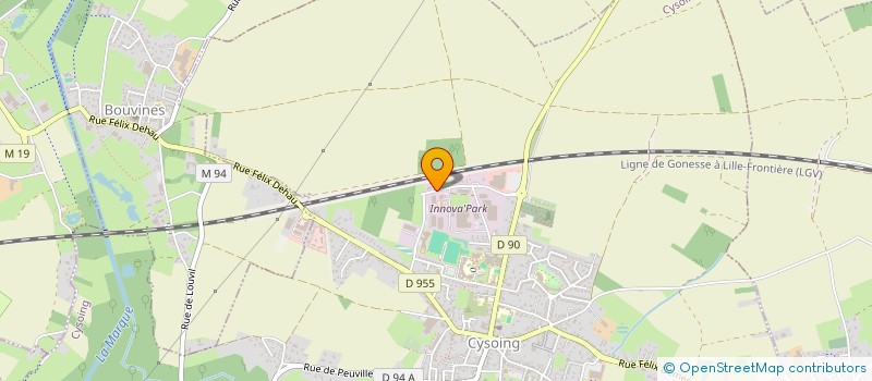 localisation de l'entreprise BAT ONE  CYSOING