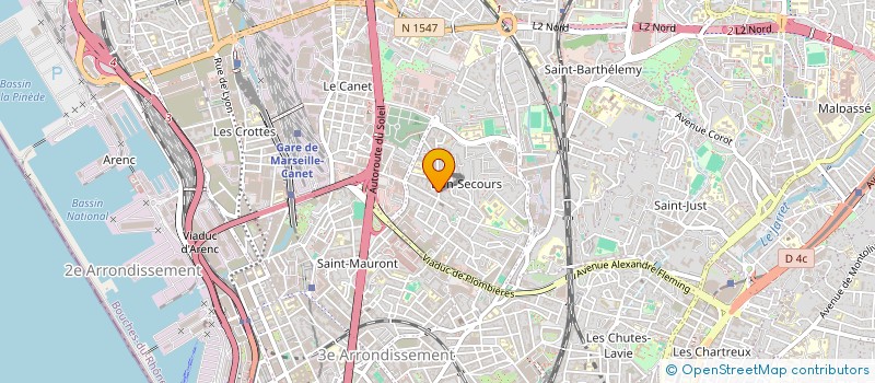 localisation de l'entreprise BAT PRO à MARSEILLE