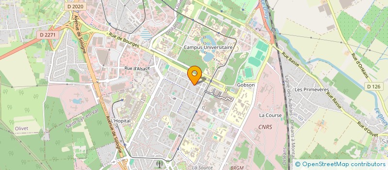 localisation de l'entreprise BAT PRO à ORLEANS