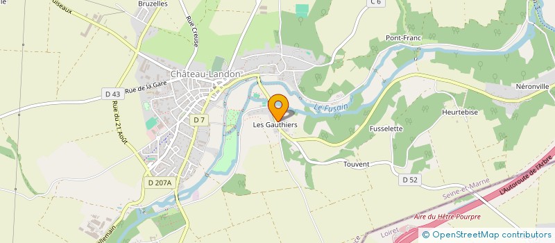 localisation de l'entreprise BAT PROJET à CHATEAU-LANDON