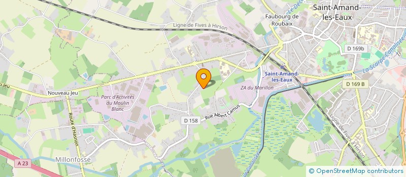 localisation de l'entreprise BAT'QUALI à SAINT-AMAND-LES-EAUX