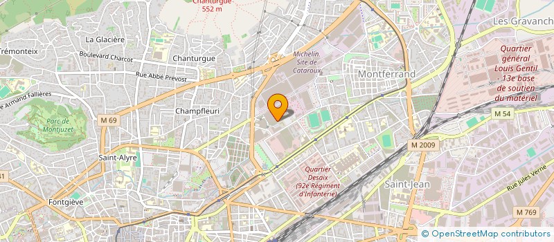 localisation de l'entreprise BAT RECORDS PRODUCTION  CLERMONT-FERRAND