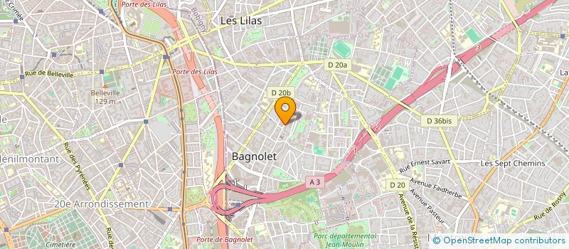 localisation de l'entreprise BAT-RENOV à BAGNOLET