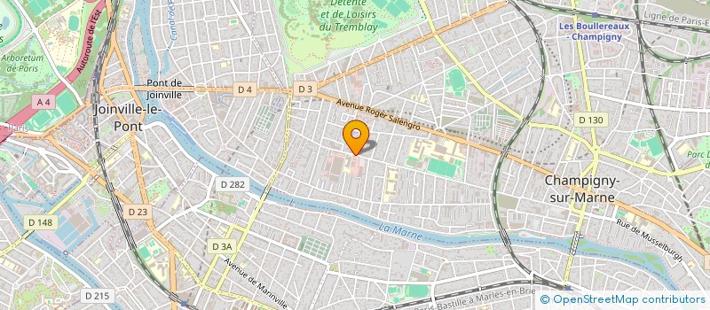 localisation de l'entreprise BAT RENOVE IDF à CHAMPIGNY-SUR-MARNE
