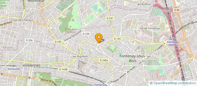 localisation de l'entreprise BAT'S DECO à FONTENAY-SOUS-BOIS