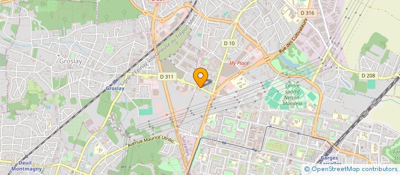 localisation de l'entreprise BAT SBM 95 à SARCELLES