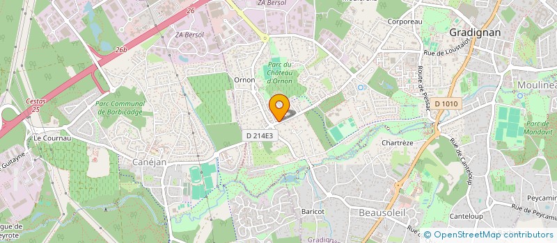 localisation de l'entreprise BAT SERVICES à GRADIGNAN