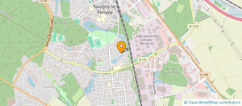 localisation de l'entreprise BAT SERVICES  SAVIGNY-LE-TEMPLE