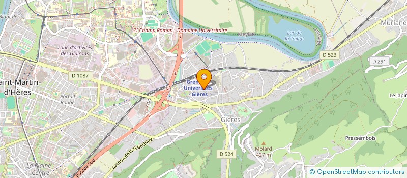 localisation de l'entreprise BAT&SOL  GIERES