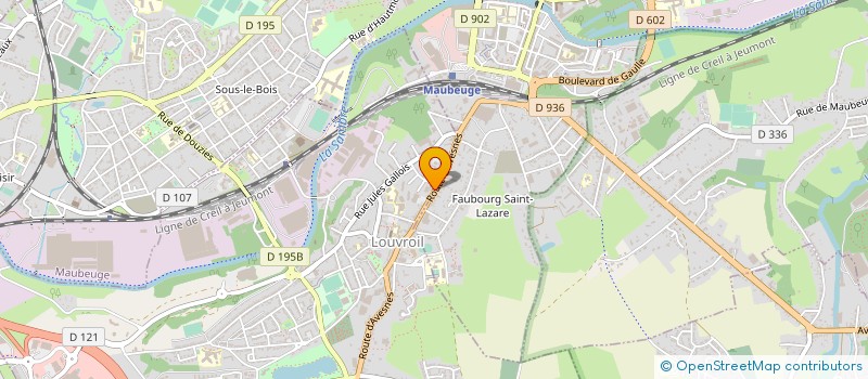 localisation de l'entreprise BAT'TP FRANCE  LOUVROIL