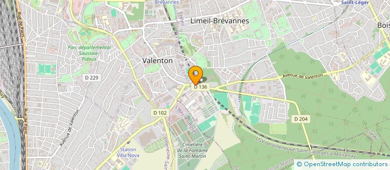 localisation de l'entreprise BAT-VIL INTERNATIONAL à LIMEIL-BREVANNES