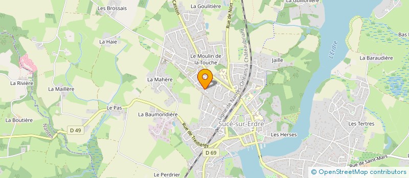 localisation de l'entreprise BAT WILL  SUCE-SUR-ERDRE