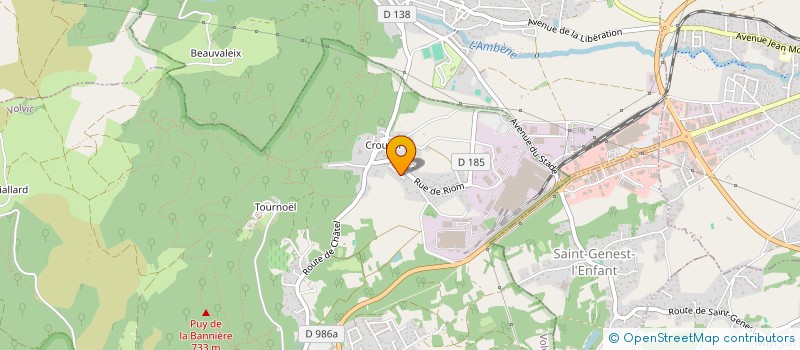 localisation de l'entreprise BAT'XPERT à RIOM