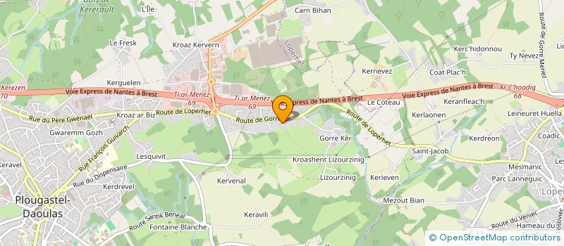 localisation de l'entreprise BAT'YS  PLOUGASTEL-DAOULAS