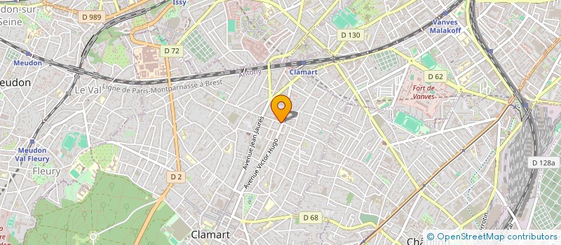 localisation de l'entreprise BATAGHA à CLAMART