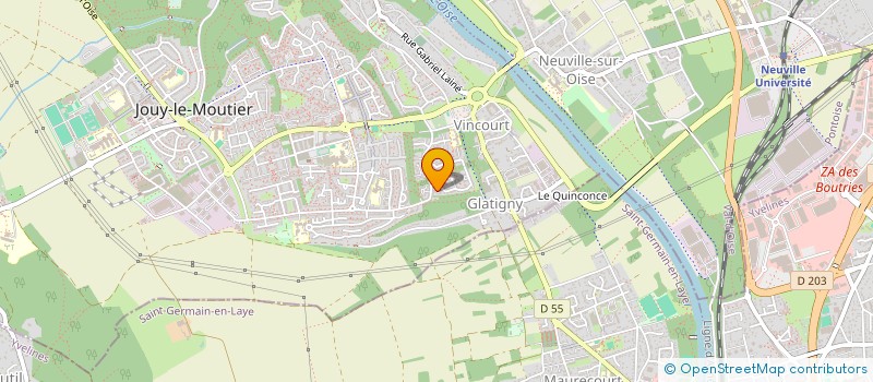 localisation de l'entreprise BATAIL-LOG à CERGY