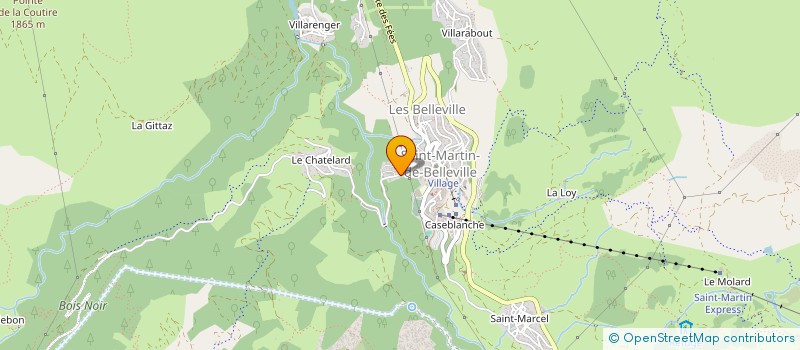 localisation de l'entreprise BATAILLE DE  LES BELLEVILLE