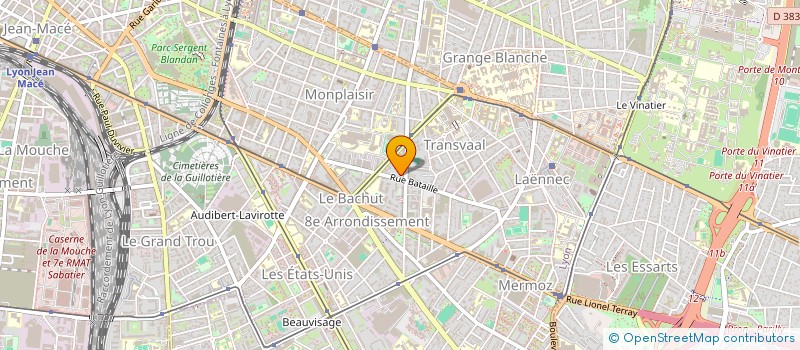 localisation de l'entreprise BATAILLE LABRUME  LYON