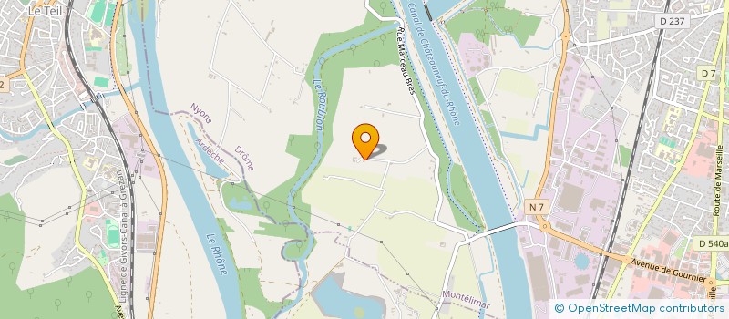 localisation de l'entreprise BATAILLER PAYSAGE  MONTELIMAR