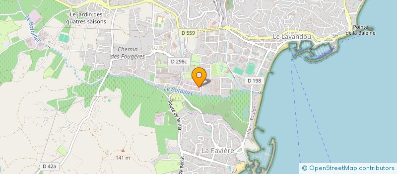 localisation de l'entreprise BATAILLER VO à LE LAVANDOU