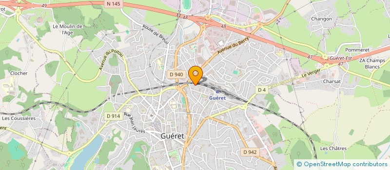 localisation de l'entreprise BATAILLON JEAN-CLAUDE ET BERNADETTE à GUERET