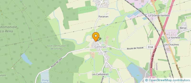 localisation de l'entreprise BATAINVEST à CERTINES