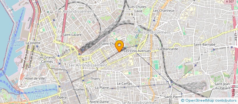 localisation de l'entreprise BATALIX COMMUNICATIONS à MARSEILLE