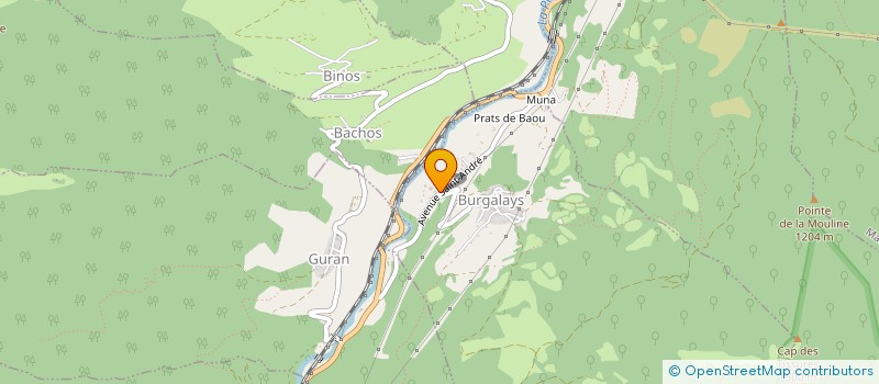 localisation de l'entreprise BATALLA-ESTEVES PYRENEES CONSTRUCTION  BURGALAYS