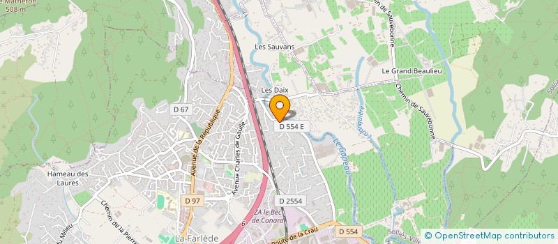 localisation de l'entreprise BATALYA  GONFARON