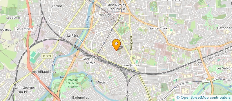 localisation de l'entreprise BATAP  LE MANS