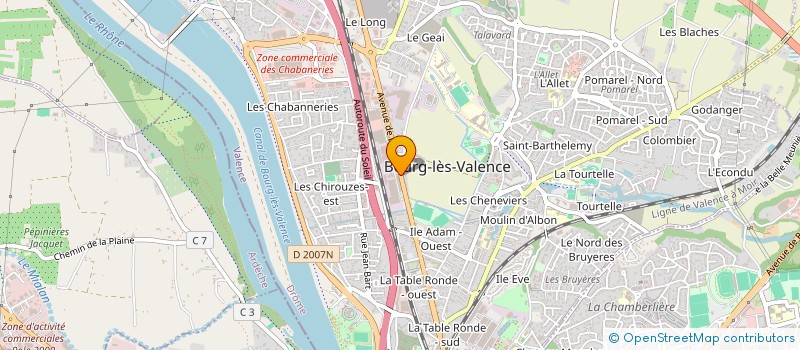 localisation de l'entreprise BATAPC à BOURG-LES-VALENCE