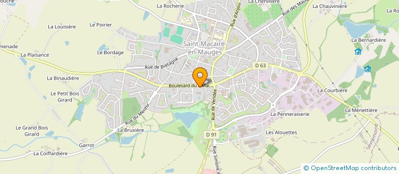 localisation de l'entreprise BATARDIERE JEREMY TRANSPORTS à SEVREMOINE