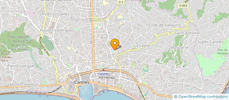 localisation de l'entreprise BATAZUR CONSTRUCTIONS à CANNES