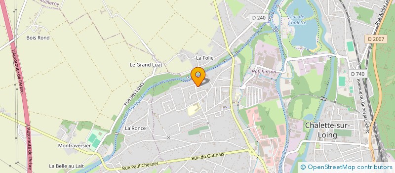 localisation de l'entreprise BATBOIS à CHALETTE-SUR-LOING