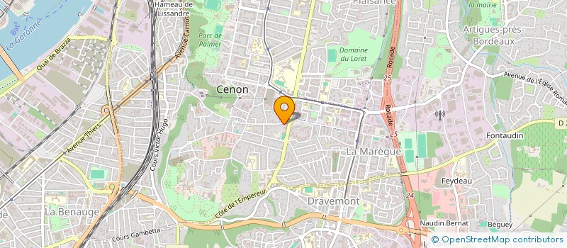 localisation de l'entreprise BATC à CENON