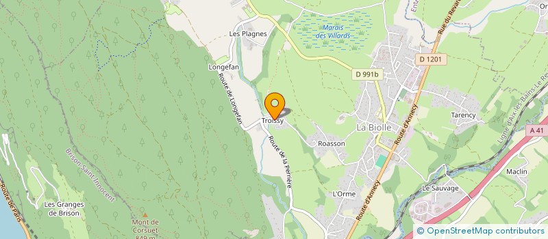 localisation de l'entreprise BATCHATO  LA BIOLLE