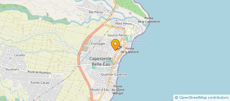 localisation de l'entreprise BATCHOU à CAPESTERRE-BELLE-EAU